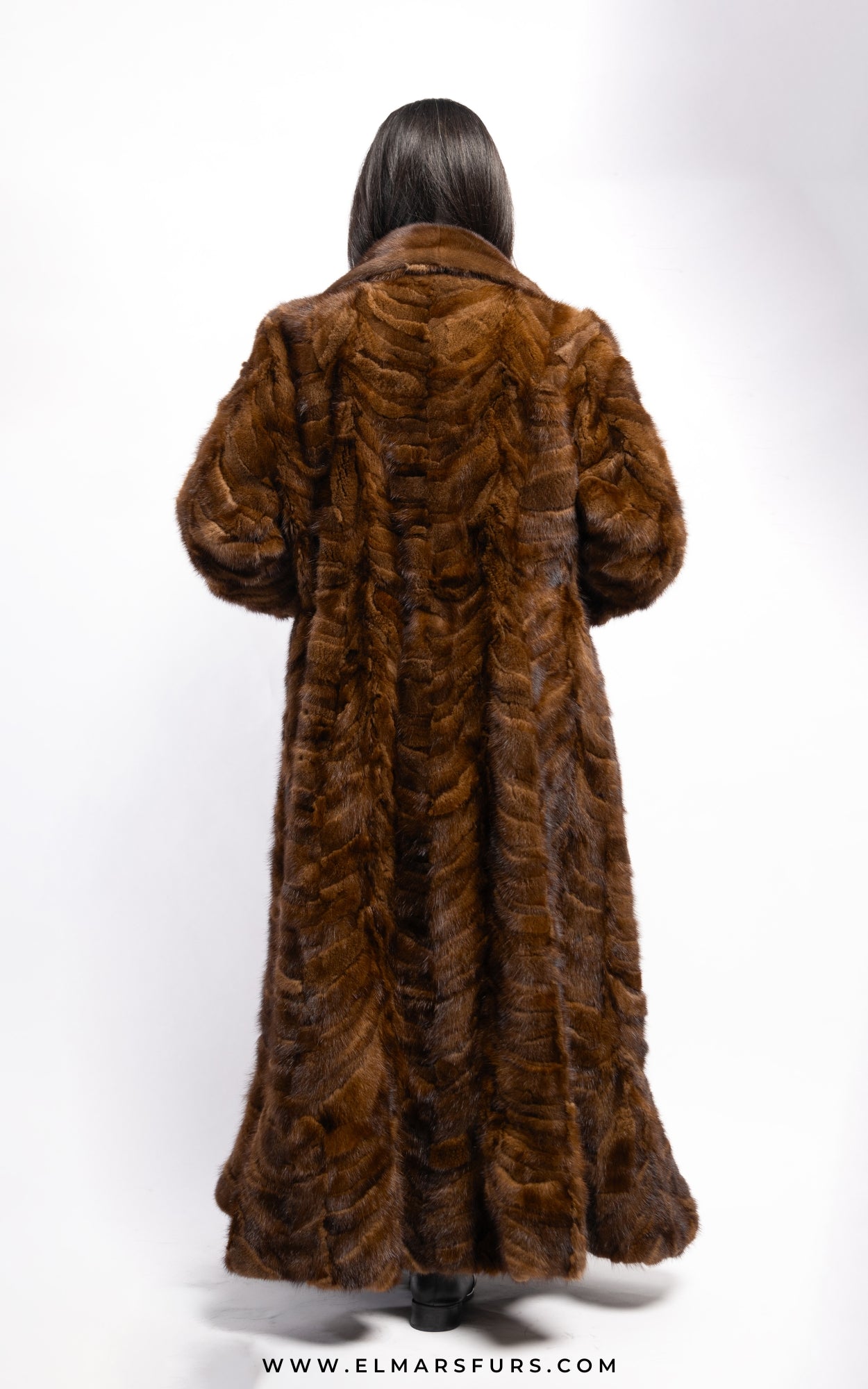 Mahogany Sculptured Full Length Mink – ElMar's Furs