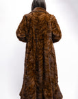 Mahogany Sculptured Full Length Mink