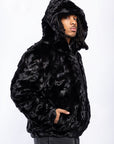 Diamond Mink Jacket w/ Detachable Hood
