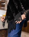 Sculptured Mink Poncho