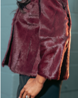 Burgundy Goat Skin Jacket