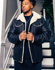 Coffee Bean Shearling Jacket