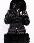 Puffer with Fox Trim