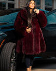 Burgundy Fur
