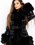 Puffer with Fox Trim