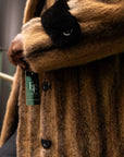 Whiskey and Black Mink Cross w/ Black Epaulettes on Shoulder and Wrist