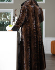 Women's Mahogany Dyed Sheared Coat