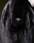 Ranch Mink Stroller w/ Chinchilla Collar and Lapel