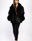 Ranch Mink Jacket with Black Fox
