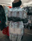 Mink and Silver Fox Stroller Knit Coat