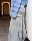 Baby Blue Crop Fox Jacket