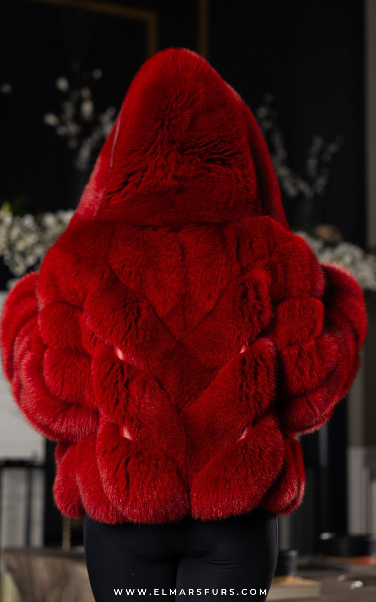 Fire Red Full Skin Fox Bolero – ElMar's Furs