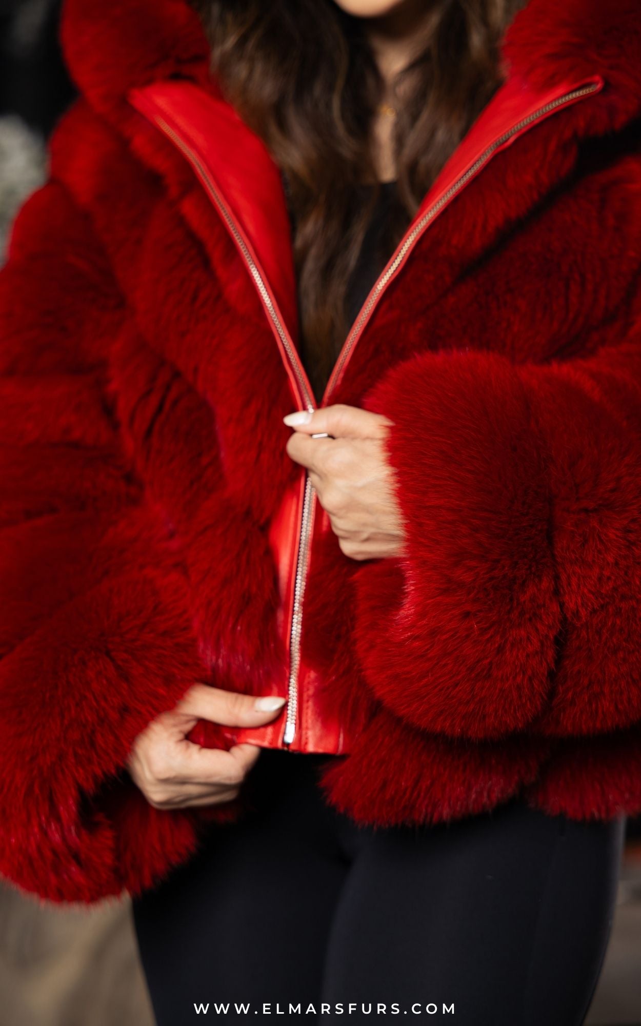 Fire Red Full Skin Fox Bolero – ElMar's Furs