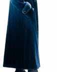 Navy Sheared Mink w/ Full Mink Collar and Navy Full Skin Mink Epaulettes