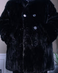 Black Sculptured Mink 3/4 Stroller