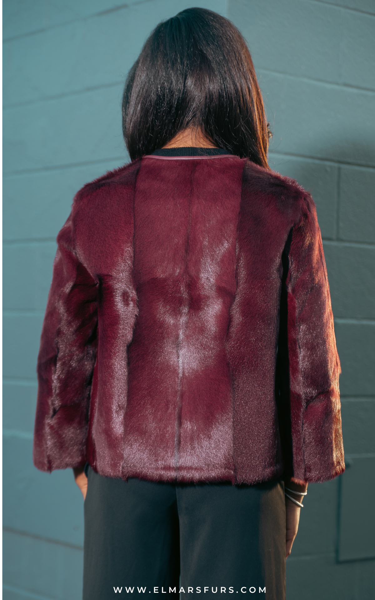 Burgundy Goat Skin Jacket