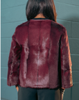 Burgundy Goat Skin Jacket