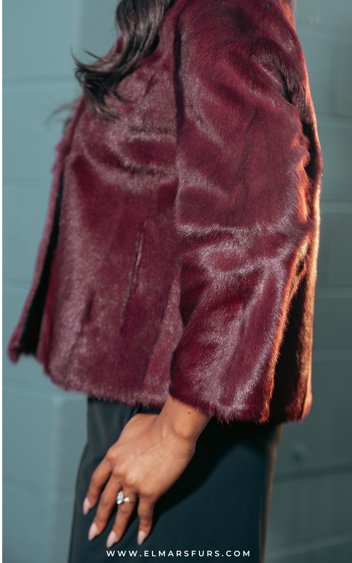 Burgundy Goat Skin Jacket