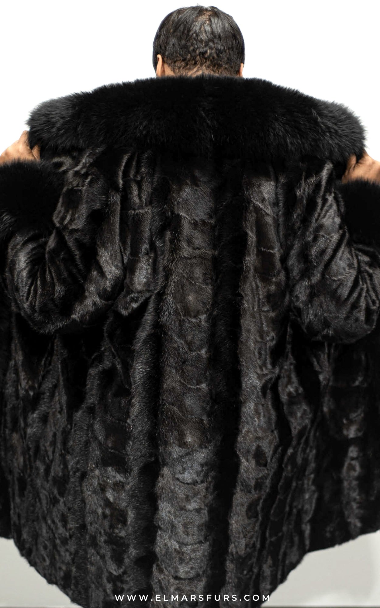 Sculptured Mink with Fox Trim