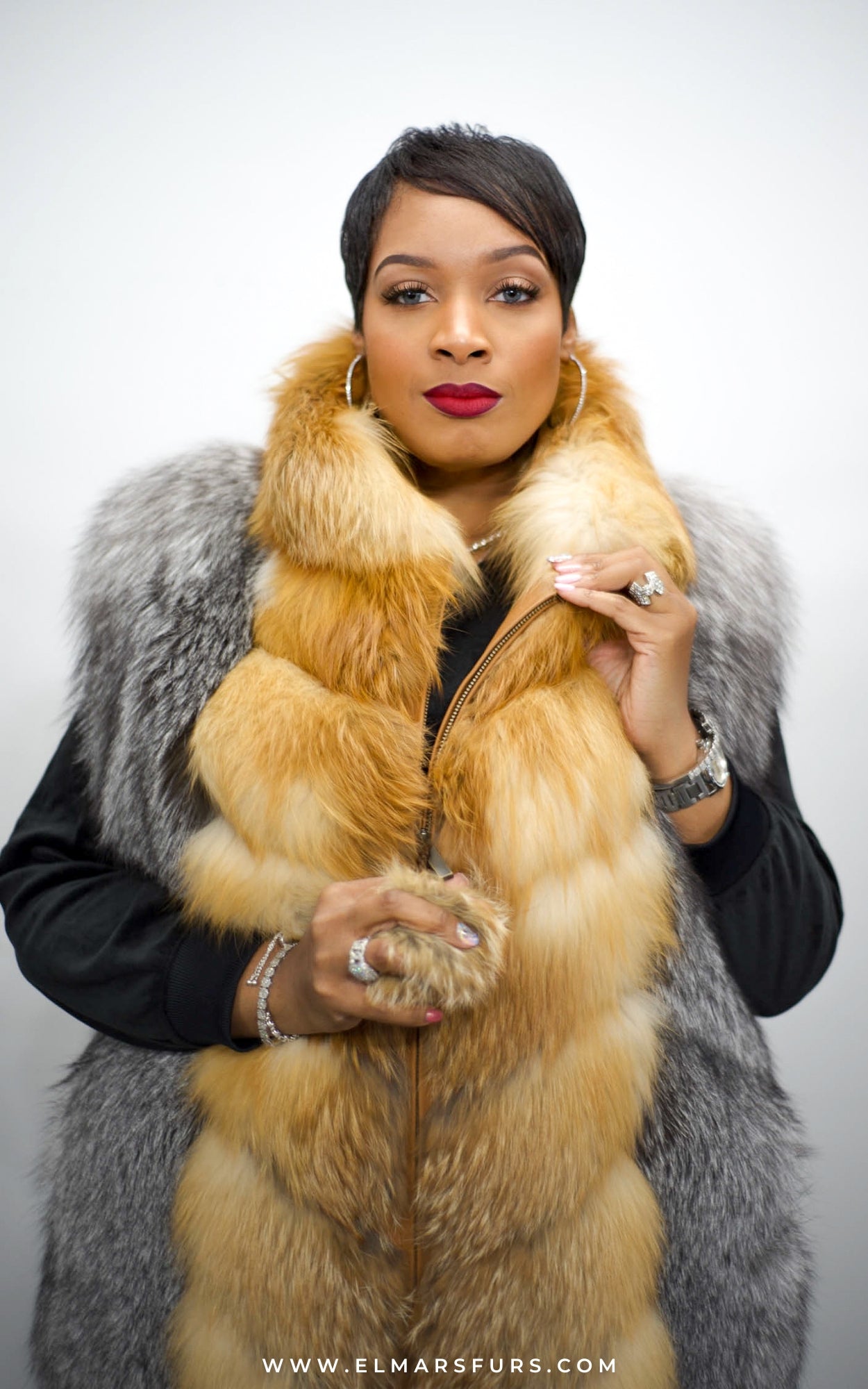 Red Fox Full Skin Vest – ElMar's Furs