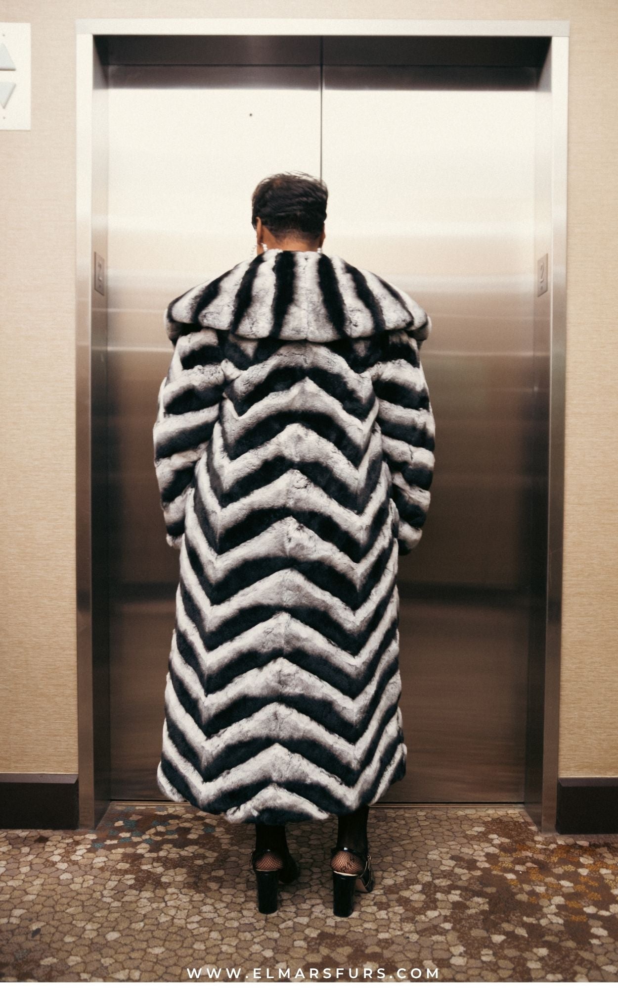 Chinchilla Rex Full Length Coat