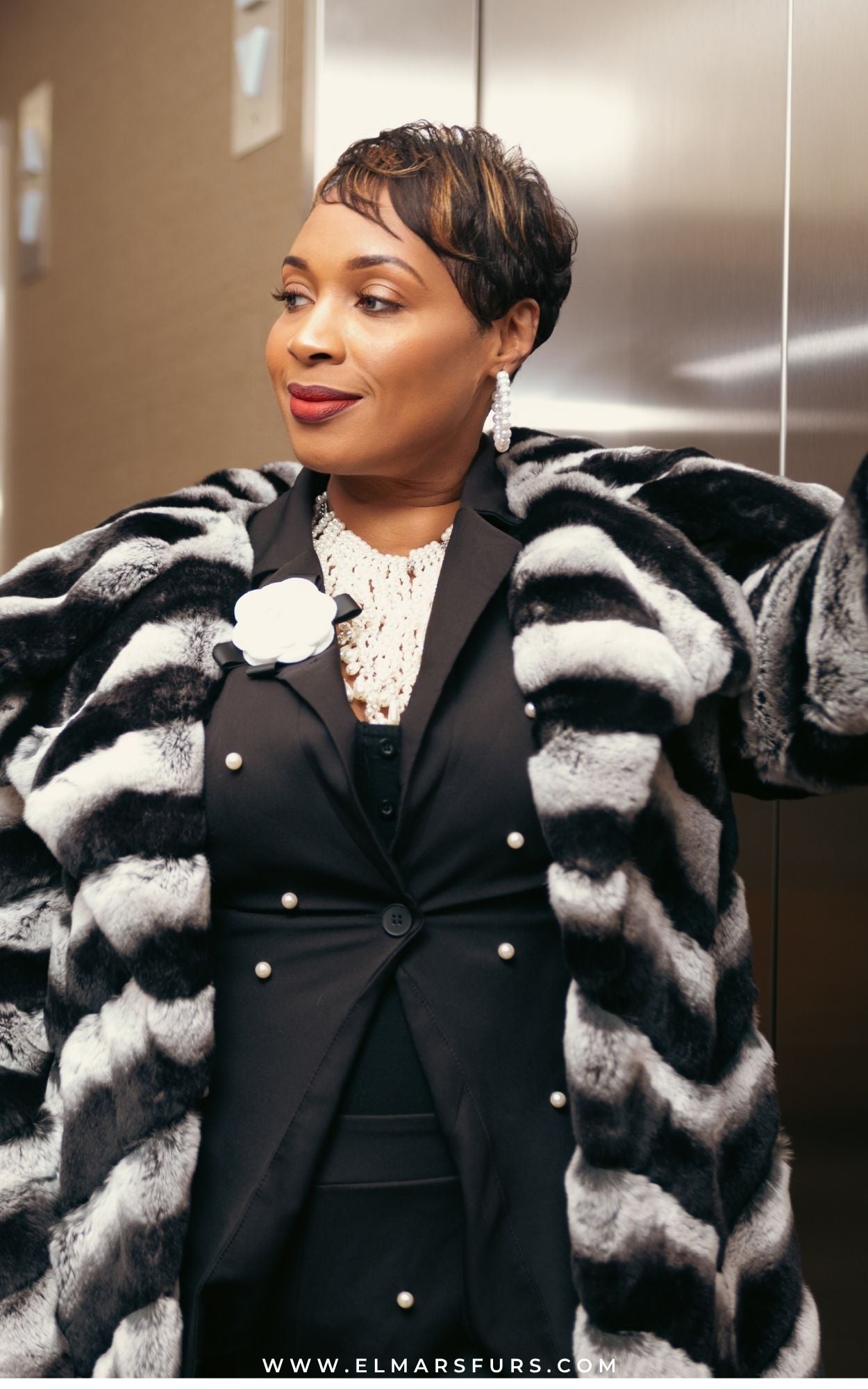 Chinchilla Rex Full Length Coat