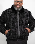 Persian Lamb Jacket w/ Full Mink Collar