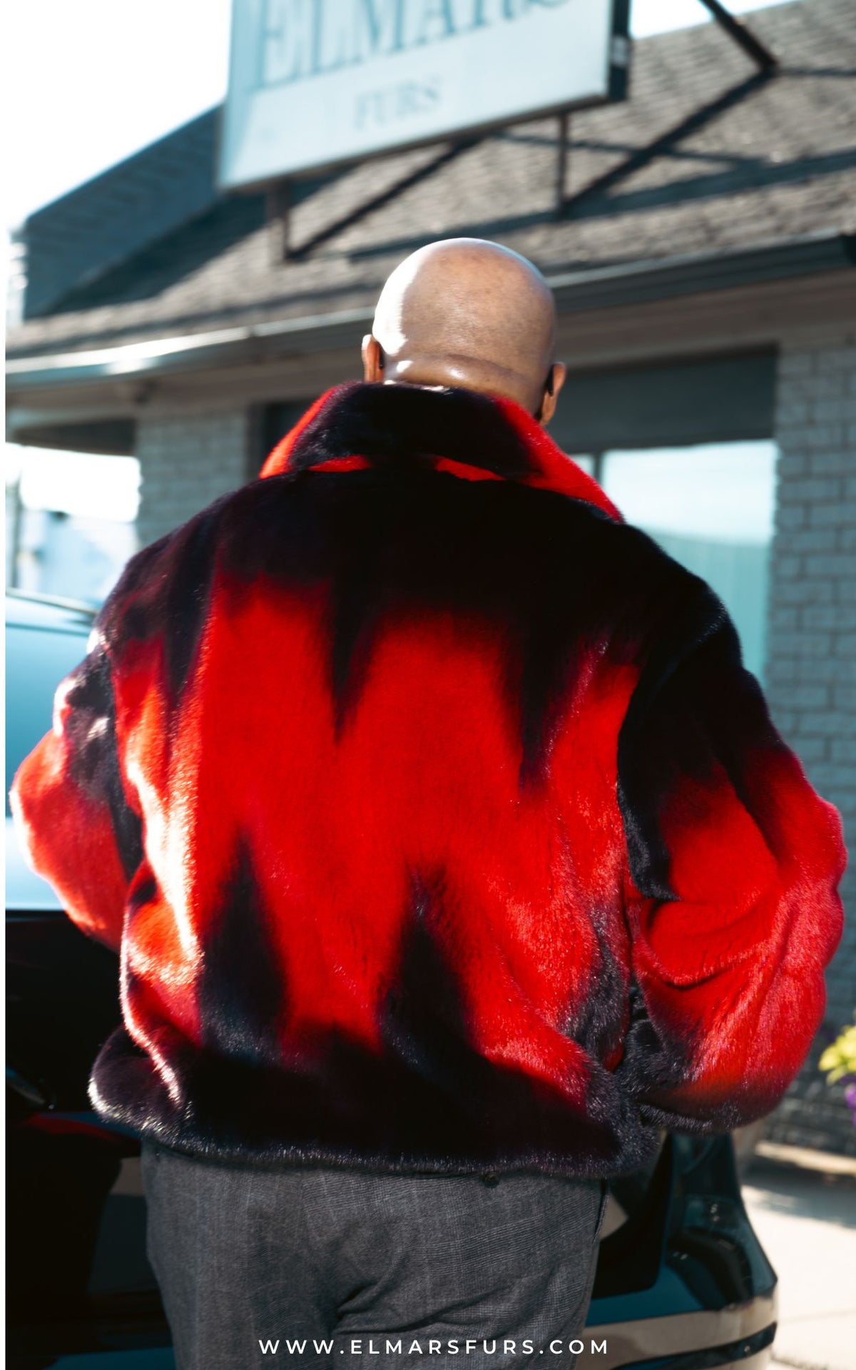 Men’s Degrade Full Skin Mink Jacket