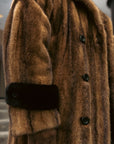 Whiskey and Black Mink Cross w/ Black Epaulettes on Shoulder and Wrist