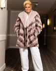 Rose Metallic Mink Jacket