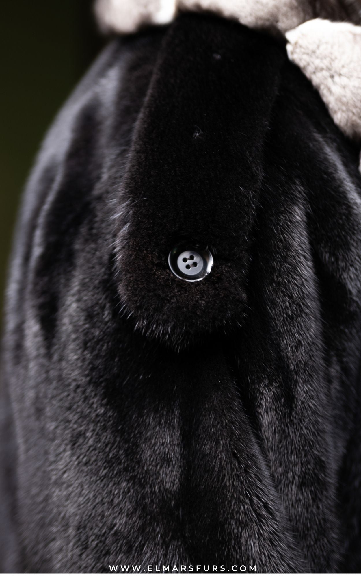 Ranch Mink Stroller w/ Chinchilla Collar and Lapel