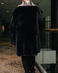 Ranch Mink Stroller w/ Chinchilla Collar and Lapel