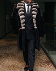 Ranch Mink Stroller w/ Chinchilla Collar and Lapel
