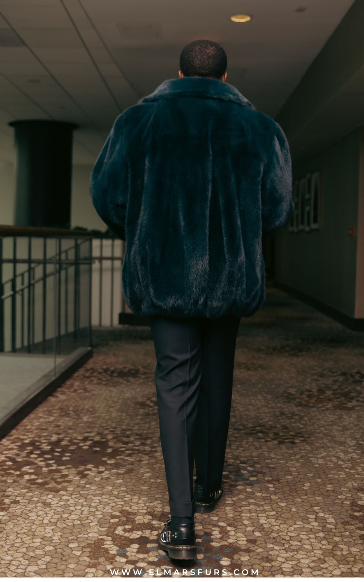 Navy Blue Fully Let Out Bomber