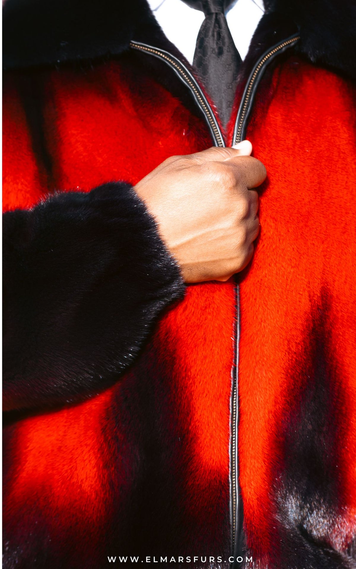 Men’s Degrade Full Skin Mink Jacket