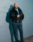 Diamond Mink Jacket w/ Fox Collar