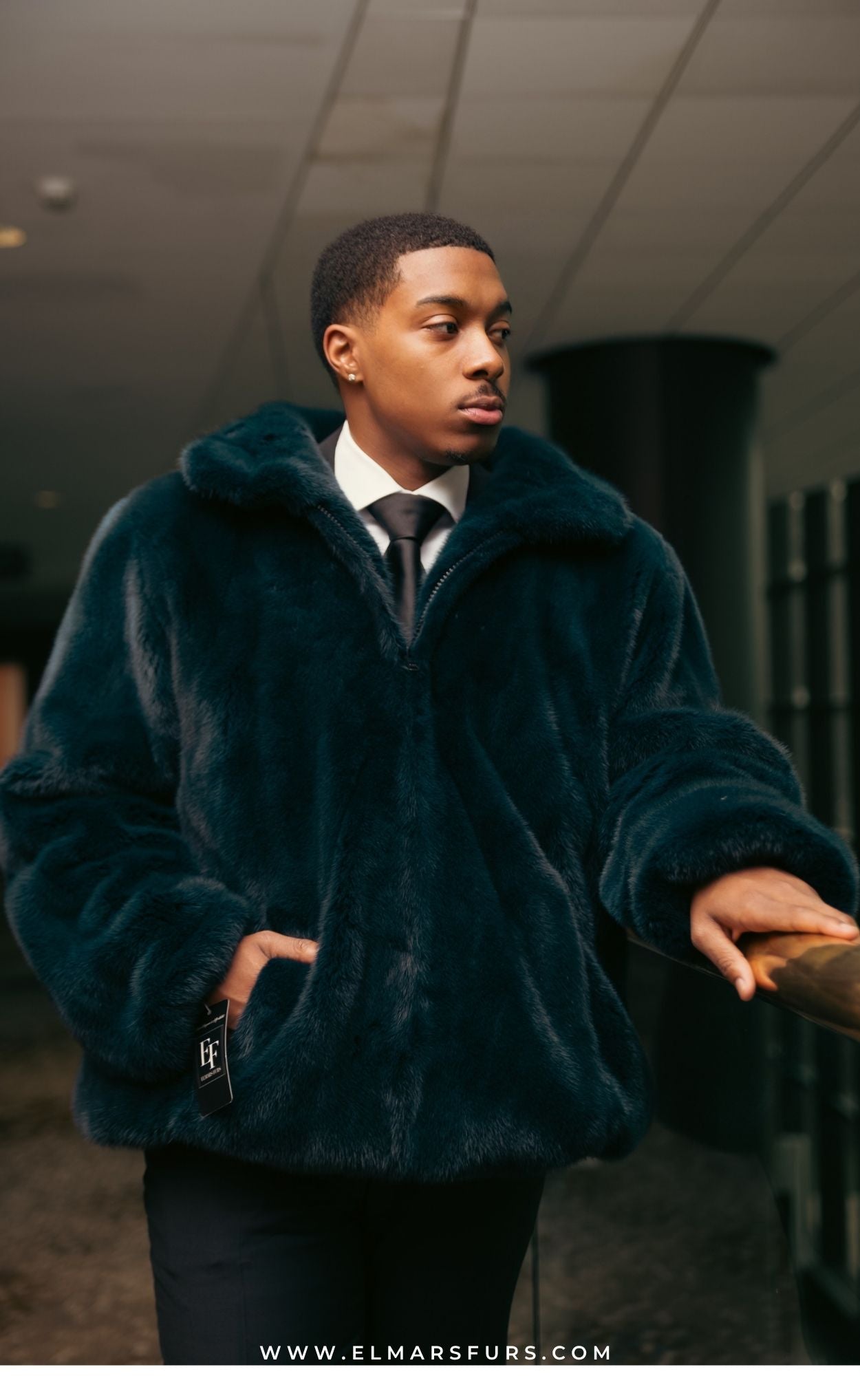 Navy Blue Fully Let Out Bomber