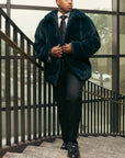 Navy Blue Fully Let Out Bomber