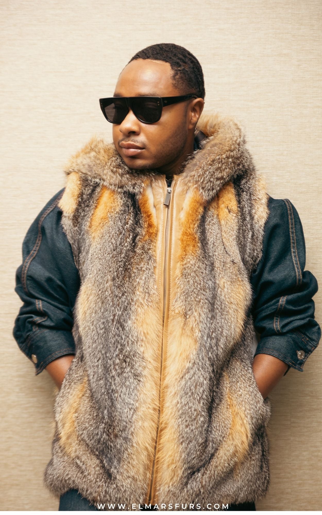 Grey Fox Full Skin Vest w/ Hood