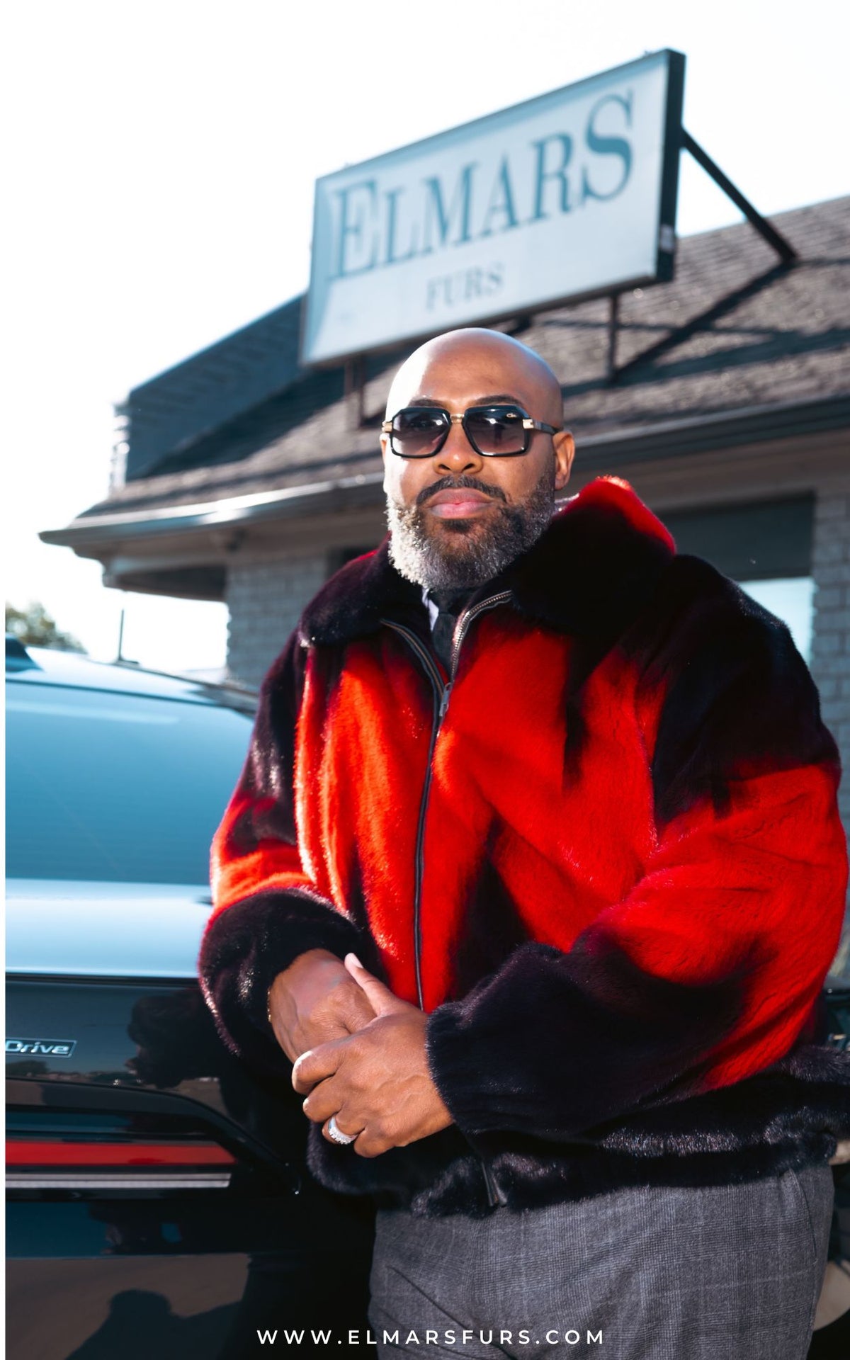 Men’s Degrade Full Skin Mink Jacket