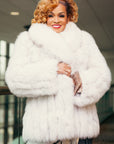 Natural Blue Fox Jacket