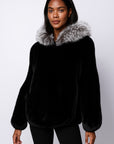 Ranch Dyed Fully Let Out Bomber with Fox Trim Hood
