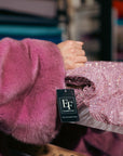 Pink Cross Mink Stroller
