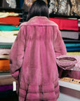 Pink Cross Mink Stroller