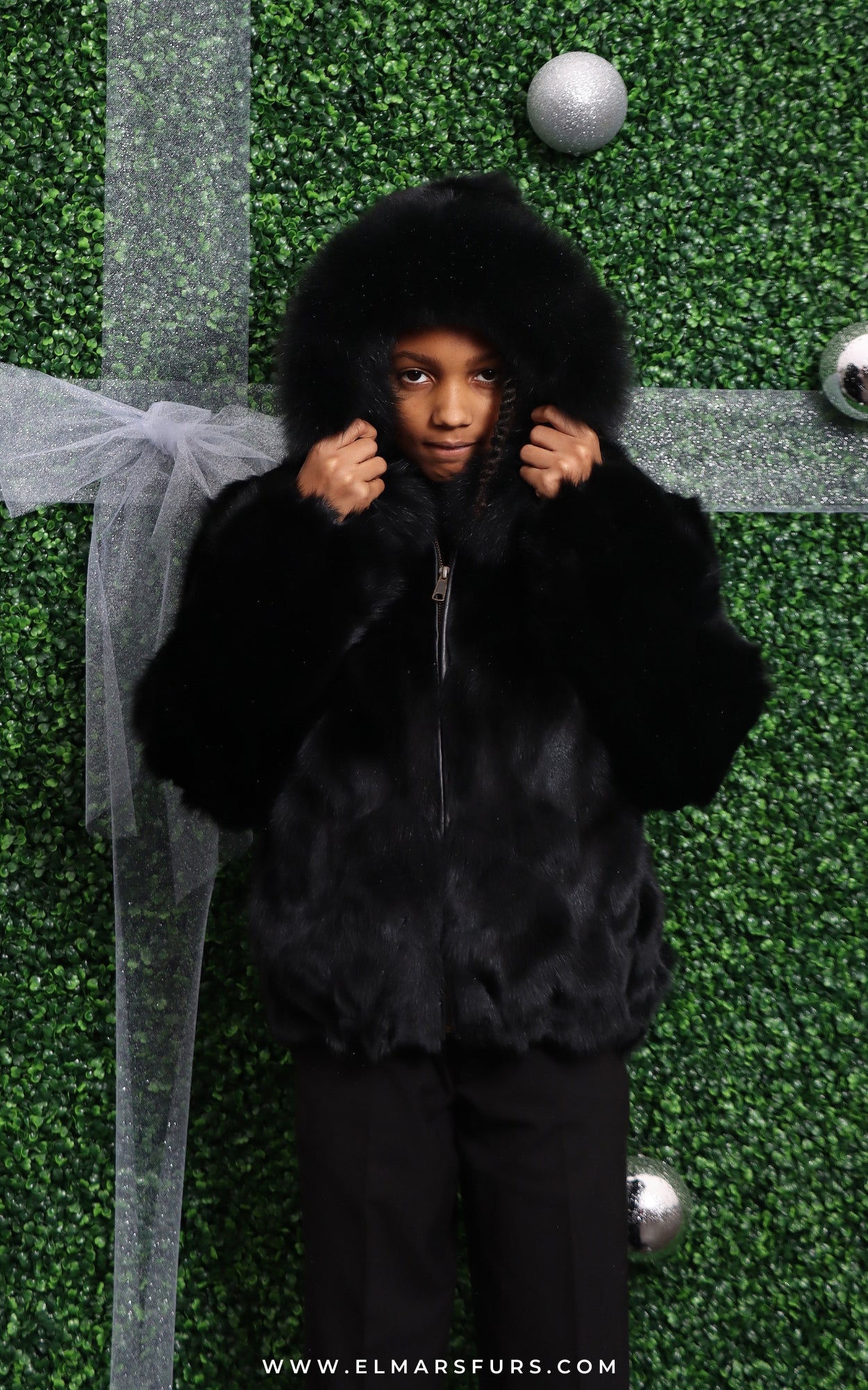 【美品】ファー付きロングコートKids Lamb 100% Kids Fox Coat – ElMar's Furs